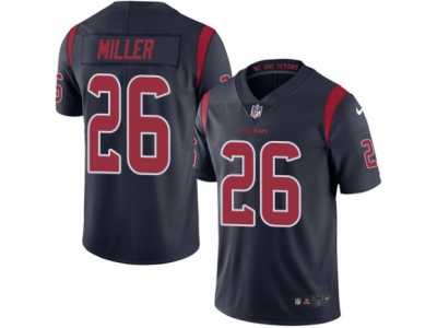 Youth Nike Houston Texans #26 Lamar Miller Limited Navy Blue Rush NFL Jersey