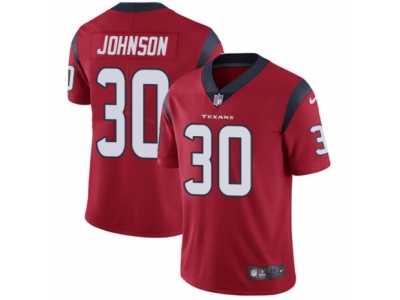 Youth Nike Houston Texans #30 Kevin Johnson Vapor Untouchable Limited Red Alternate NFL Jersey