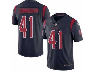 Youth Nike Houston Texans #41 Zach Cunningham Limited Navy Blue Rush NFL Jersey