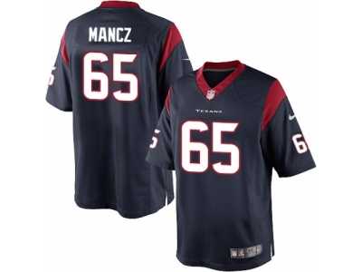 Youth Nike Houston Texans #65 Greg Mancz Limited Navy Blue Team Color NFL Jersey