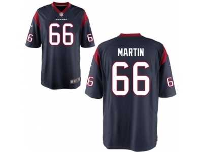 Youth Nike Houston Texans #66 Nick Martin Navy Blue Team Color NFL Jersey