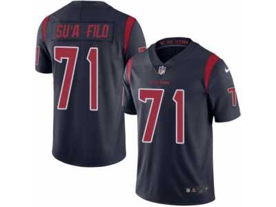 Youth Nike Houston Texans #71 Xavier Su'a-Filo Limited Navy Blue Rush NFL Jersey