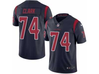 Youth Nike Houston Texans #74 Chris Clark Limited Navy Blue Rush NFL Jersey