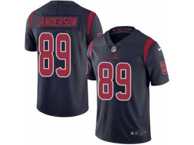 Youth Nike Houston Texans #89 Stephen Anderson Limited Navy Blue Rush NFL Jersey