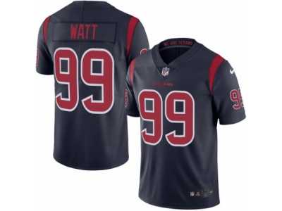 Youth Nike Houston Texans #99 J.J. Watt Limited Navy Blue Rush NFL Jersey