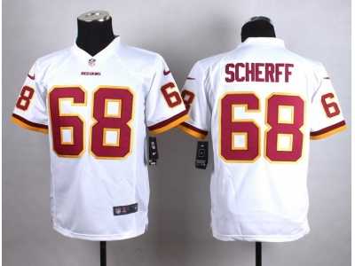 Women Nike Washington Redskins #68 Scherff white jerseys