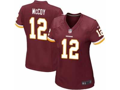 Women's Nike Washington Redskins #12 Colt McCoy Game Burgundy Red Team Color NFL Jersey