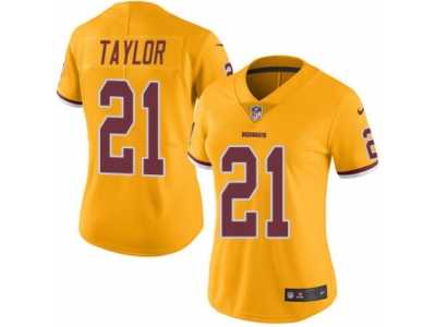 Women's Nike Washington Redskins #21 Sean Taylor Limited Gold Rush NFL Jersey