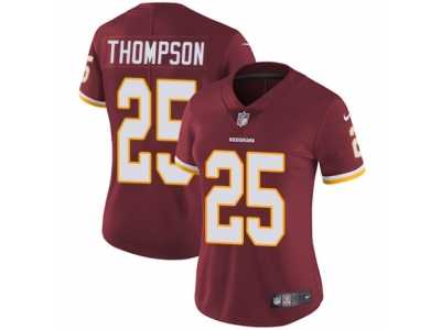 Women's Nike Washington Redskins #25 Chris Thompson Vapor Untouchable Limited Burgundy Red Team Color NFL Jersey