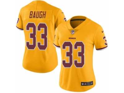 Women's Nike Washington Redskins #33 Sammy Baugh Limited Gold Rush NFL Jersey