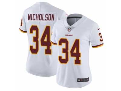 Women's Nike Washington Redskins #34 Montae Nicholson Vapor Untouchable Limited White NFL Jersey