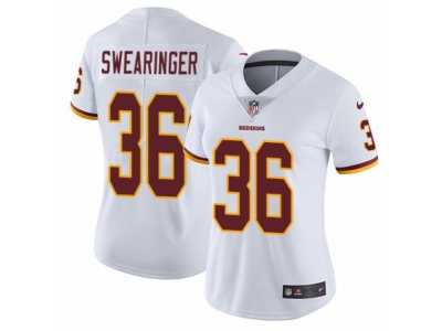 Women's Nike Washington Redskins #36 D.J. Swearinger Vapor Untouchable Limited White NFL Jersey