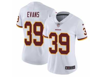 Women's Nike Washington Redskins #39 Josh Evans White Vapor Untouchable Limited Player NFL Jersey