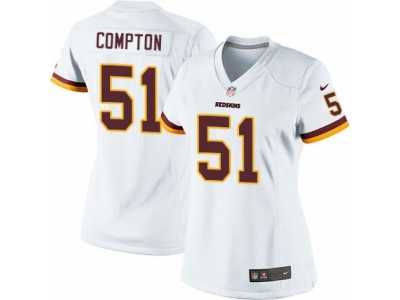 Women's Nike Washington Redskins #51 Will Compton Limited White NFL Jersey