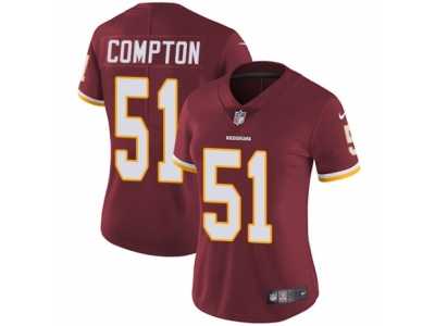 Women's Nike Washington Redskins #51 Will Compton Vapor Untouchable Limited Burgundy Red Team Color NFL Jersey