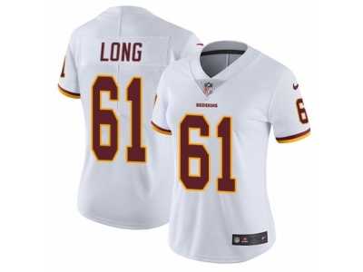 Women's Nike Washington Redskins #61 Spencer Long Vapor Untouchable Limited White NFL Jersey