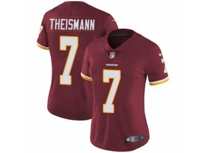 Women's Nike Washington Redskins #7 Joe Theismann Vapor Untouchable Limited Burgundy Red Team Color NFL Jersey