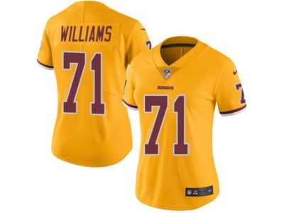 Women's Nike Washington Redskins #71 Trent Williams Limited Gold Rush NFL Jersey