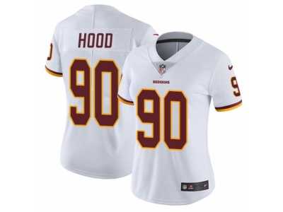 Women's Nike Washington Redskins #90 Ziggy Hood Vapor Untouchable Limited White NFL Jersey
