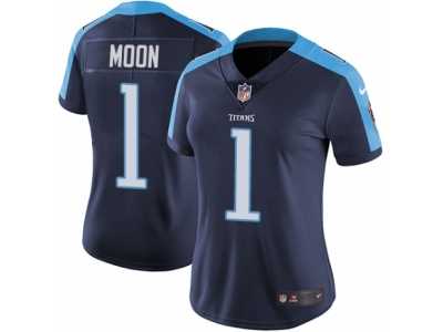 Women's Nike Tennessee Titans #1 Warren Moon Vapor Untouchable Limited Navy Blue Alternate NFL Jersey
