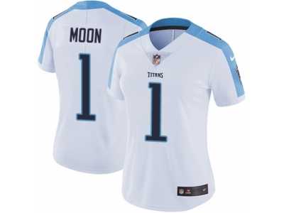 Women's Nike Tennessee Titans #1 Warren Moon Vapor Untouchable Limited White NFL Jersey