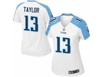 Women\'s Nike Tennessee Titans #13 Taywan Taylor Limited White NFL Jersey
