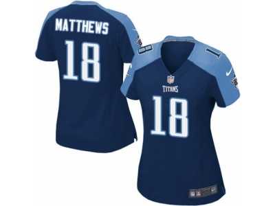 Women's Nike Tennessee Titans #18 Rishard Matthews Limited Navy Blue Alternate NFL Jersey