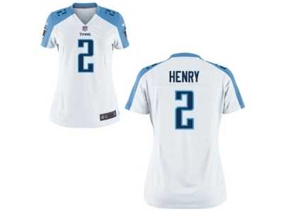 Women's Nike Tennessee Titans #2 Derrick Henry White NFL Jersey