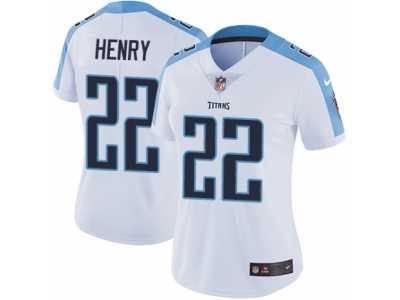 Women's Nike Tennessee Titans #22 Derrick Henry Vapor Untouchable Limited White NFL Jersey