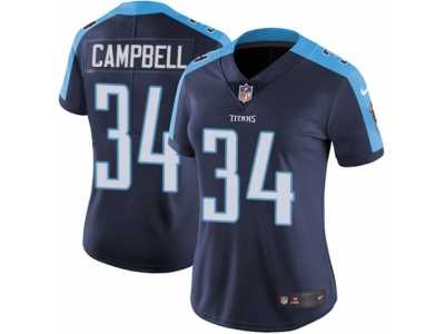 Women's Nike Tennessee Titans #34 Earl Campbell Vapor Untouchable Limited Navy Blue Alternate NFL Jersey