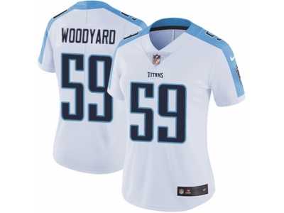 Women's Nike Tennessee Titans #59 Wesley Woodyard Vapor Untouchable Limited White NFL Jersey