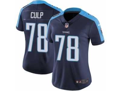 Women's Nike Tennessee Titans #78 Curley Culp Vapor Untouchable Limited Navy Blue Alternate NFL Jersey