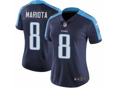 Women's Nike Tennessee Titans #8 Marcus Mariota Vapor Untouchable Limited Navy Blue Alternate NFL Jersey
