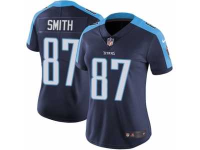 Women's Nike Tennessee Titans #87 Jonnu Smith Vapor Untouchable Limited Navy Blue Alternate NFL Jerse