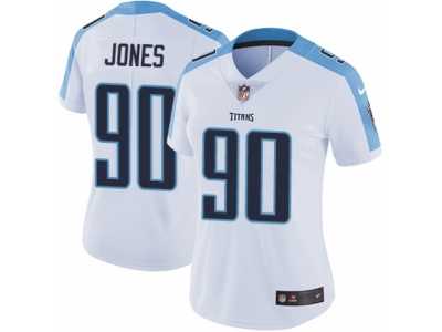 Women's Nike Tennessee Titans #90 DaQuan Jones Vapor Untouchable Limited White NFL Jersey