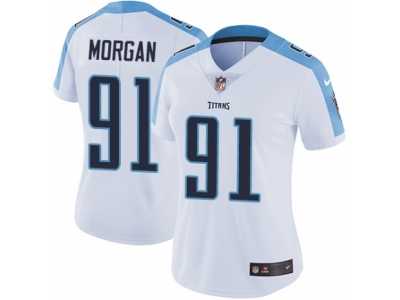 Women's Nike Tennessee Titans #91 Derrick Morgan Vapor Untouchable Limited White NFL Jersey
