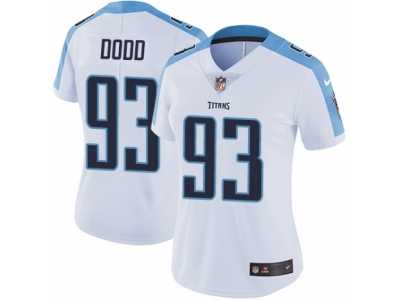 Women's Nike Tennessee Titans #93 Kevin Dodd Vapor Untouchable Limited White NFL Jersey