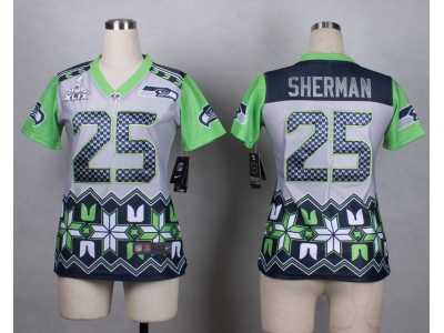 2015 Super Bowl XLIX Women Nike Seattle Seahawks #25 sherman jerseys(Style Noble Fashion)