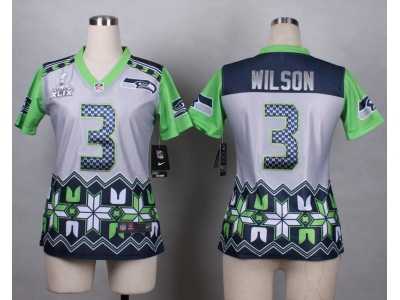 2015 Super Bowl XLIX Women Nike Seattle Seahawks #3 wilson jerseys(Style Noble Fashion)