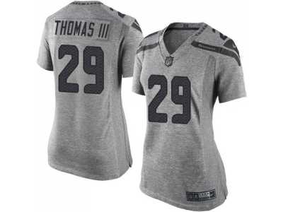 Women Nike Seahawks #29 Earl Thomas III Gray Stitched NFL Limited Gridiron Gray Jersey