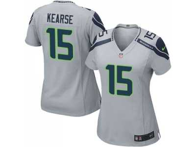 Women Nike Seattle Seahawks #15 Jermaine Kearse Grey jerseys