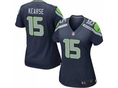 Women Nike Seattle Seahawks #15 Jermaine Kearse blue jerseys