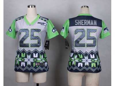 Women Nike Seattle Seahawks #25 sherman jerseys(Style Noble Fashion)