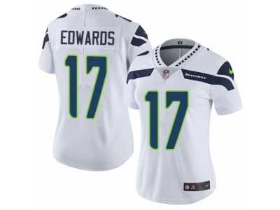 Women's Nike Seattle Seahawks #17 Braylon Edwards Vapor Untouchable Limited White NFL Jersey