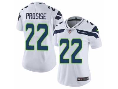 Women's Nike Seattle Seahawks #22 C. J. Prosise Vapor Untouchable Limited White NFL Jersey