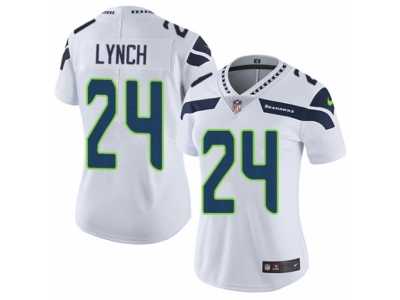 Women's Nike Seattle Seahawks #24 Marshawn Lynch Vapor Untouchable Limited White NFL Jersey
