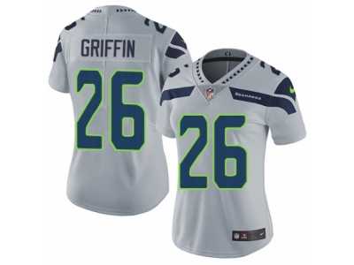 Women's Nike Seattle Seahawks #26 Shaquill Griffin Vapor Untouchable Limited Grey Alternate NFL Jersey