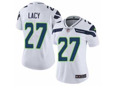 Women's Nike Seattle Seahawks #27 Eddie Lacy Vapor Untouchable Limited White NFL Jersey