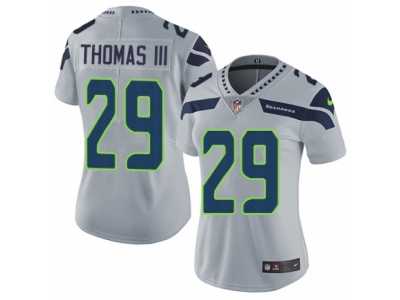 Women's Nike Seattle Seahawks #29 Earl Thomas III Vapor Untouchable Limited Grey Alternate NFL Jersey