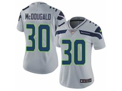 Women's Nike Seattle Seahawks #30 Bradley McDougald Vapor Untouchable Limited Grey Alternate NFL Jersey